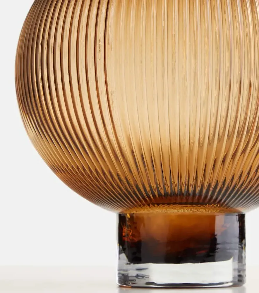 Hot Air Balloon Glass Vase - Brown image