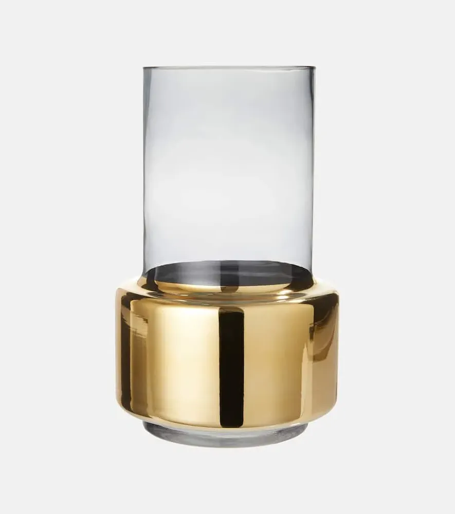 Lobby Small Vase - Gold, Glass