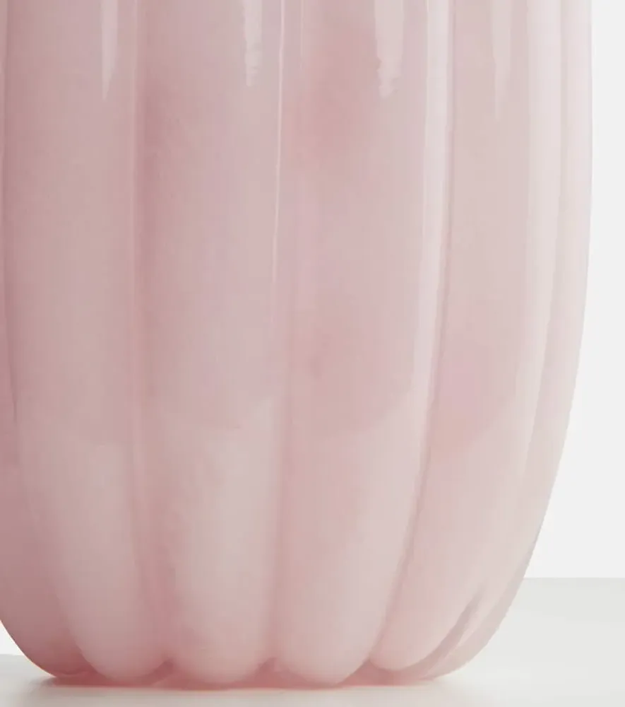 Melon Large Vase - Pink, Glass