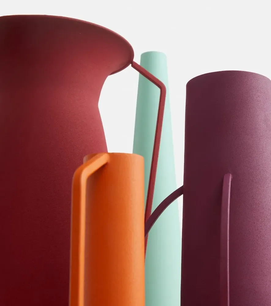 Roman Set of 4 Metal Vases - Evening image