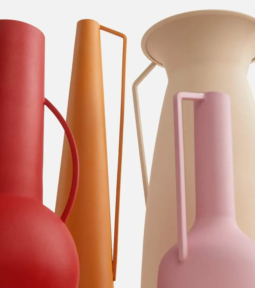 Roman Set of 4 Metal Vases - Sunset image