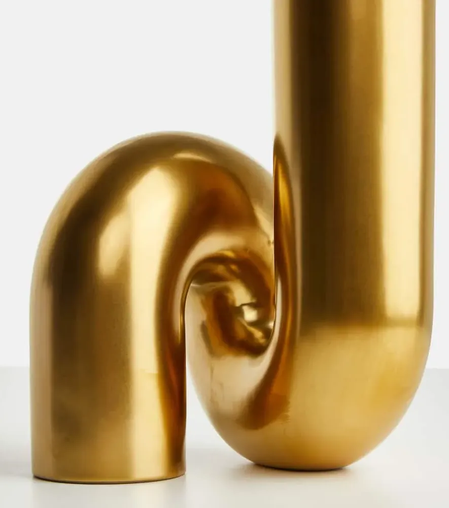 Yourtube Vase - Gold, Ceramic