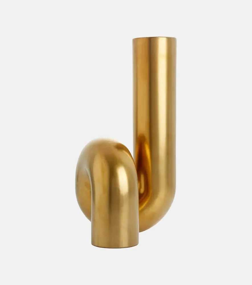 Yourtube Vase - Gold, Ceramic