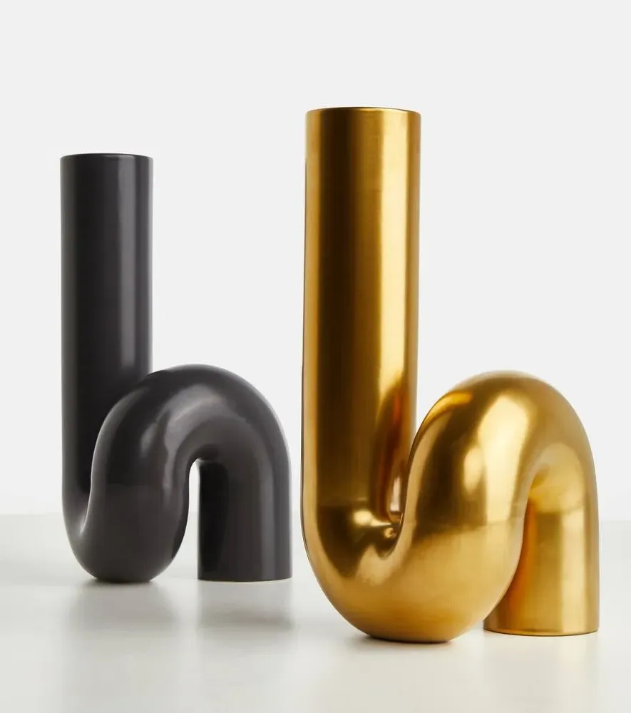 Yourtube Vase - Gold, Ceramic image