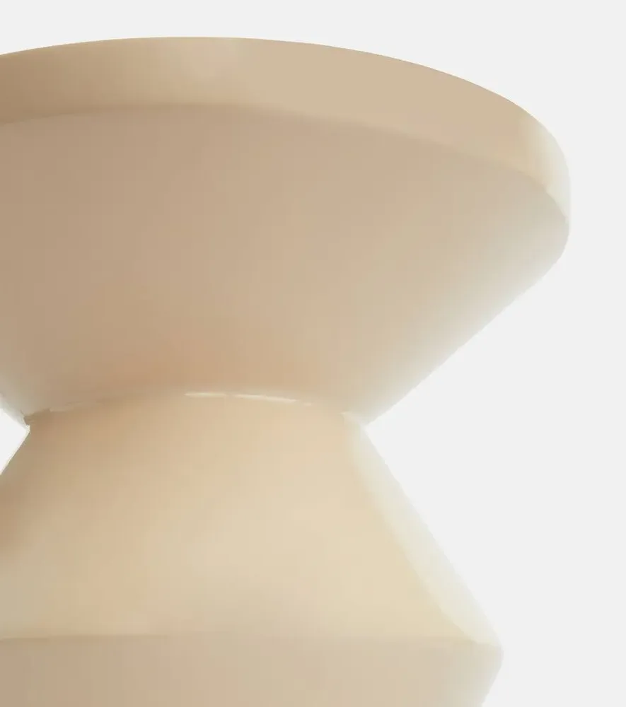 Zig Zag Stool - Beige, Polyester