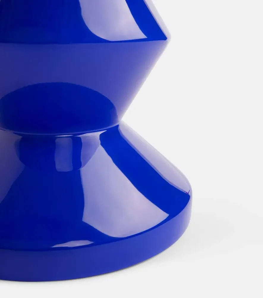 Zig Zag Stool - Blue, Polyester