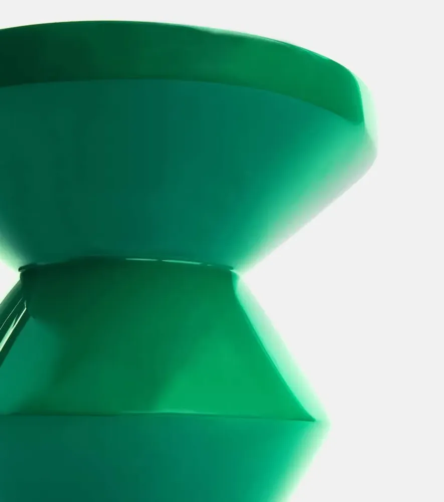 Zig Zag Stool - Green, Polyester image