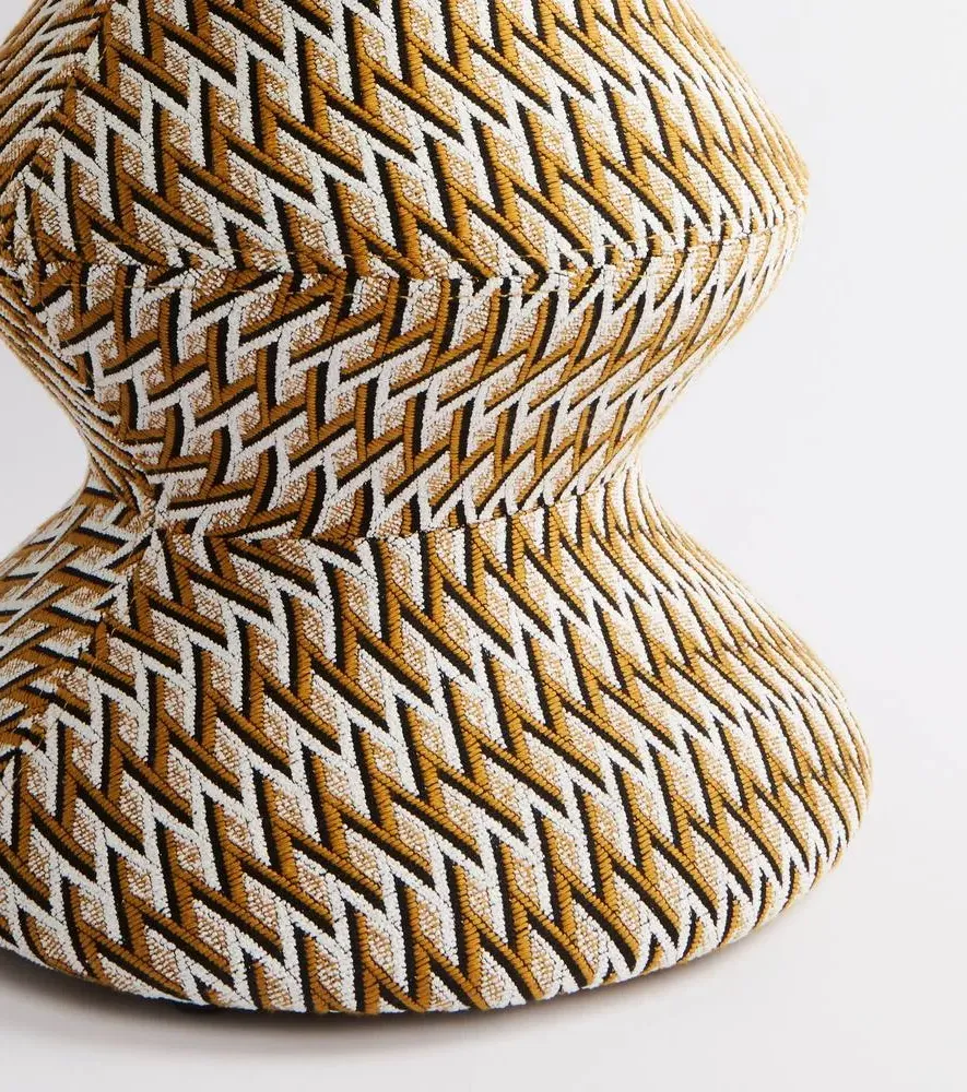 Zig Zag Stool - Ochre, Iron
