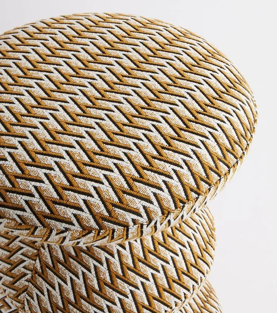 Zig Zag Stool - Ochre, Iron