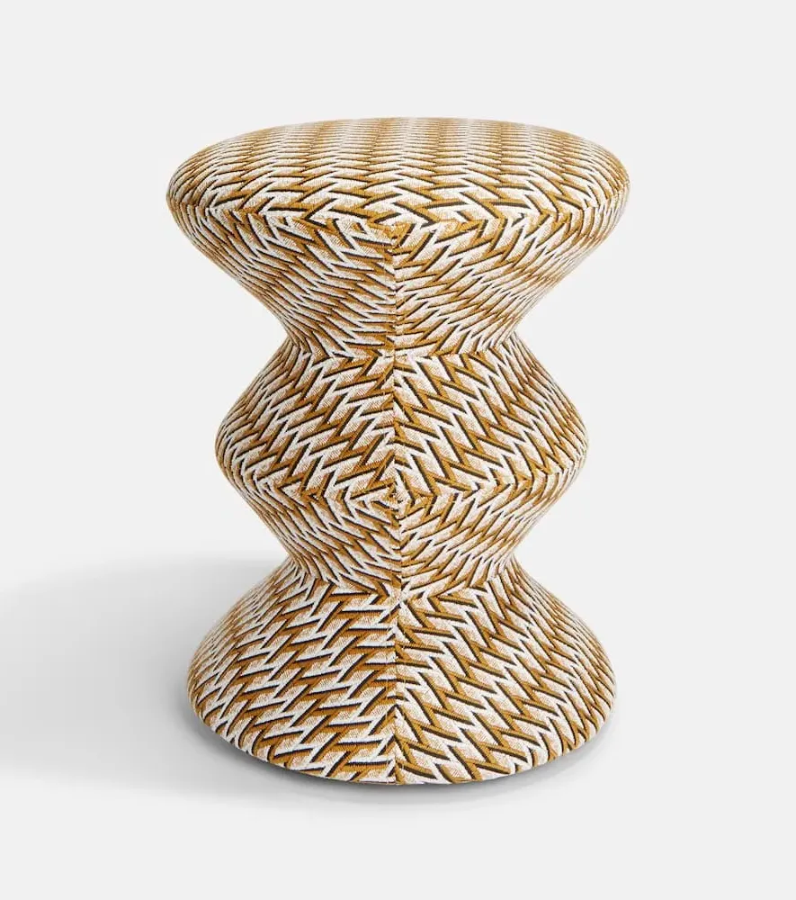 Zig Zag Stool - Ochre, Iron