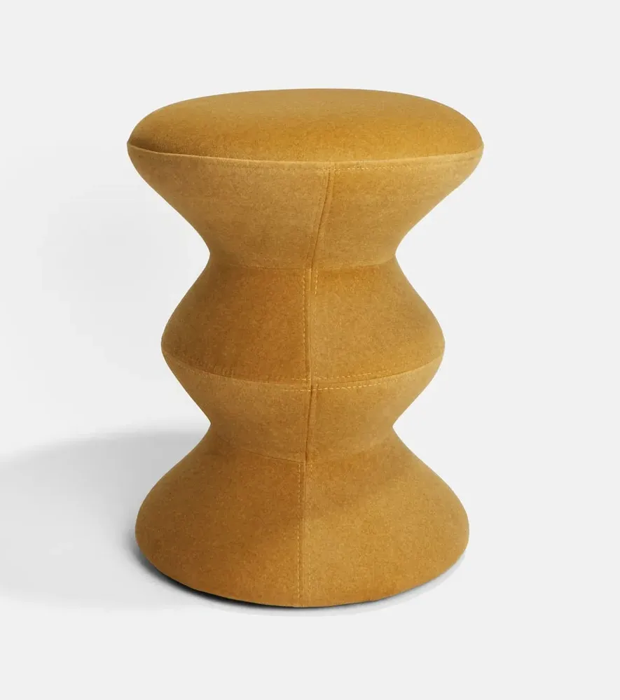 Zig Zag Stool - Yellow, Iron