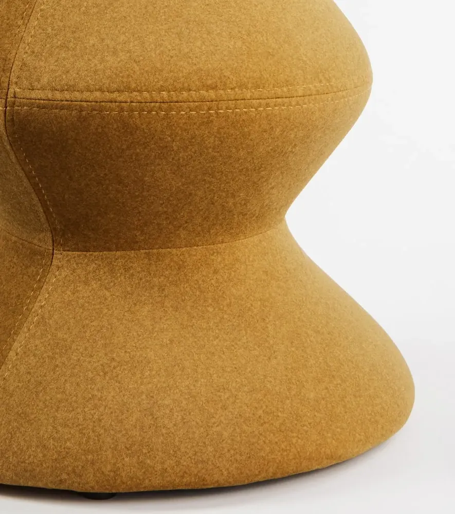 Zig Zag Stool - Yellow, Iron