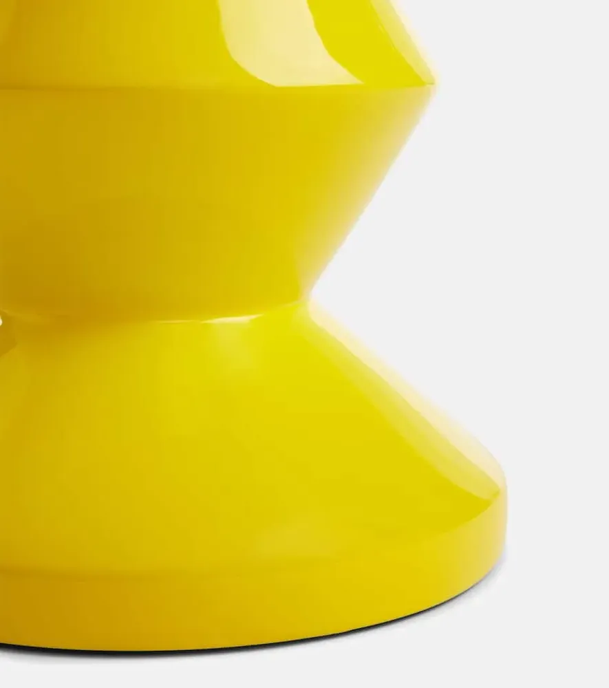Zig Zag Stool - Yellow, Polyester