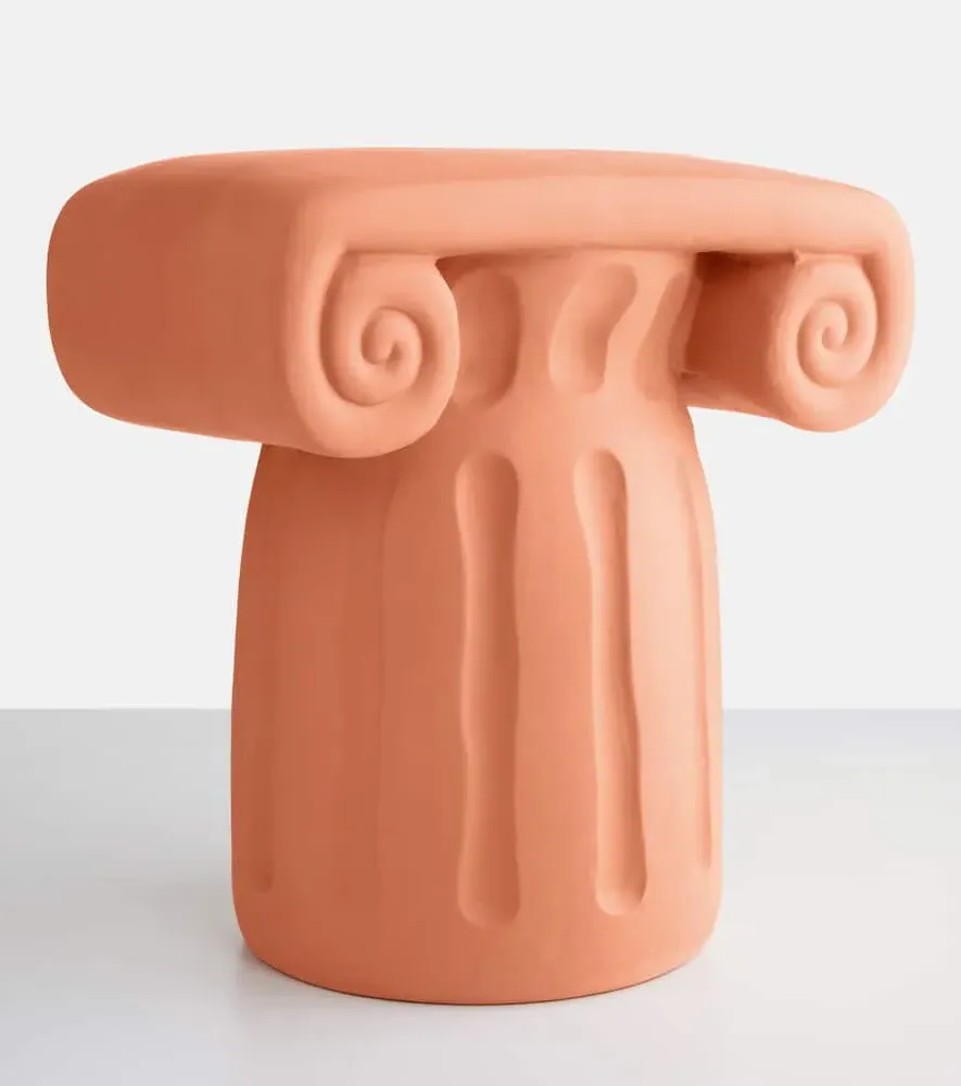 Magna Graecia Capitello Decorative Object - Brown, Clay