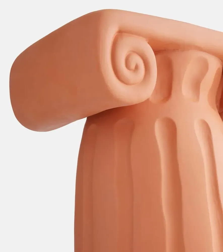Magna Graecia Capitello Decorative Object - Brown, Clay