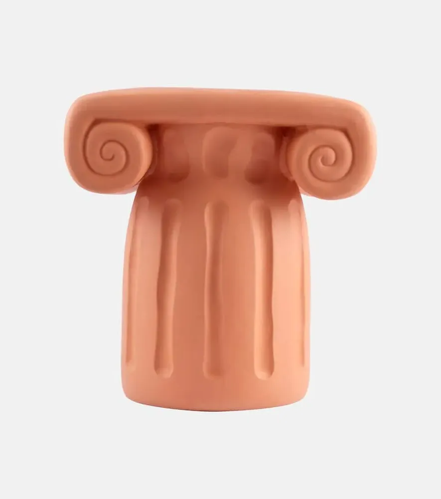 Magna Graecia Capitello Decorative Object - Brown, Clay