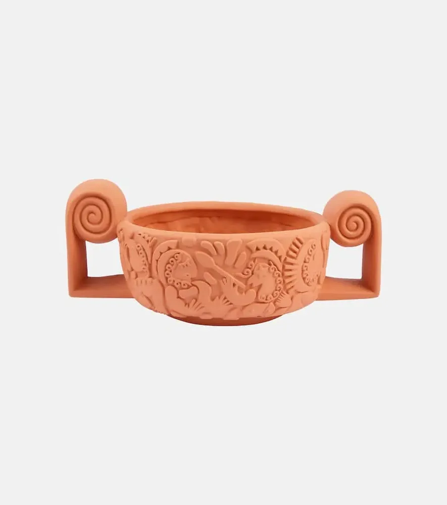 Magna Graecia Terracotta Centerpiece - Orange, Clay