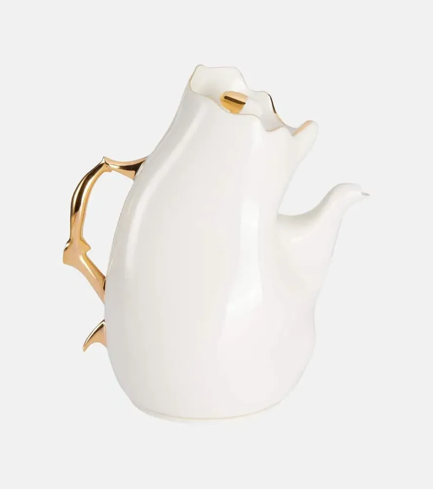 Meltdown Porcelain Teapot by JordanLuca - Multicolor