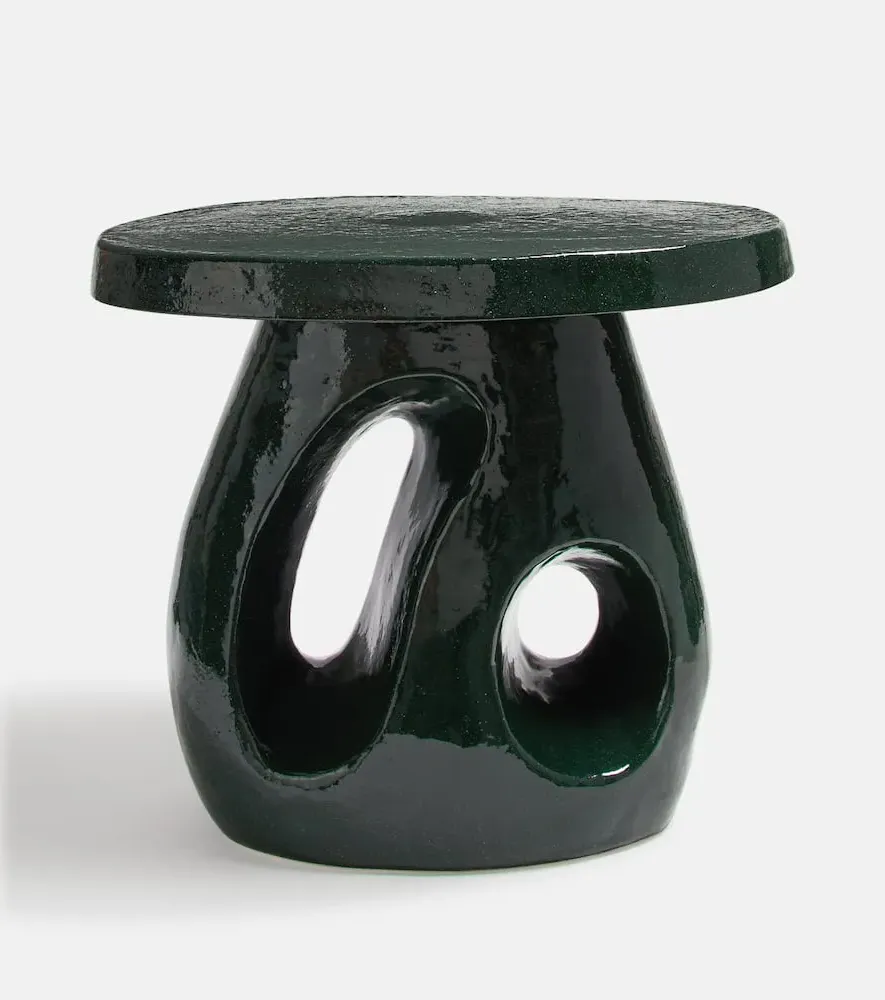 Amé 10 Side Table by Marie Michielssen - Green, Stoneware