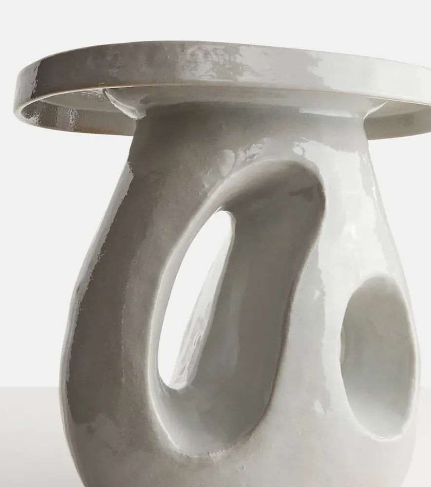 Ame 10 Side Table by Marie Michielssen - Gray, Stoneware