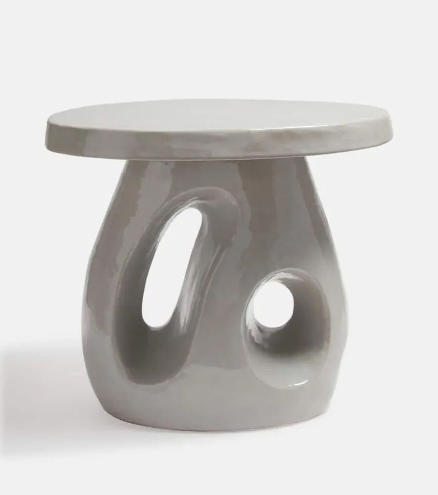 Ame 10 Side Table by Marie Michielssen - Gray, Stoneware