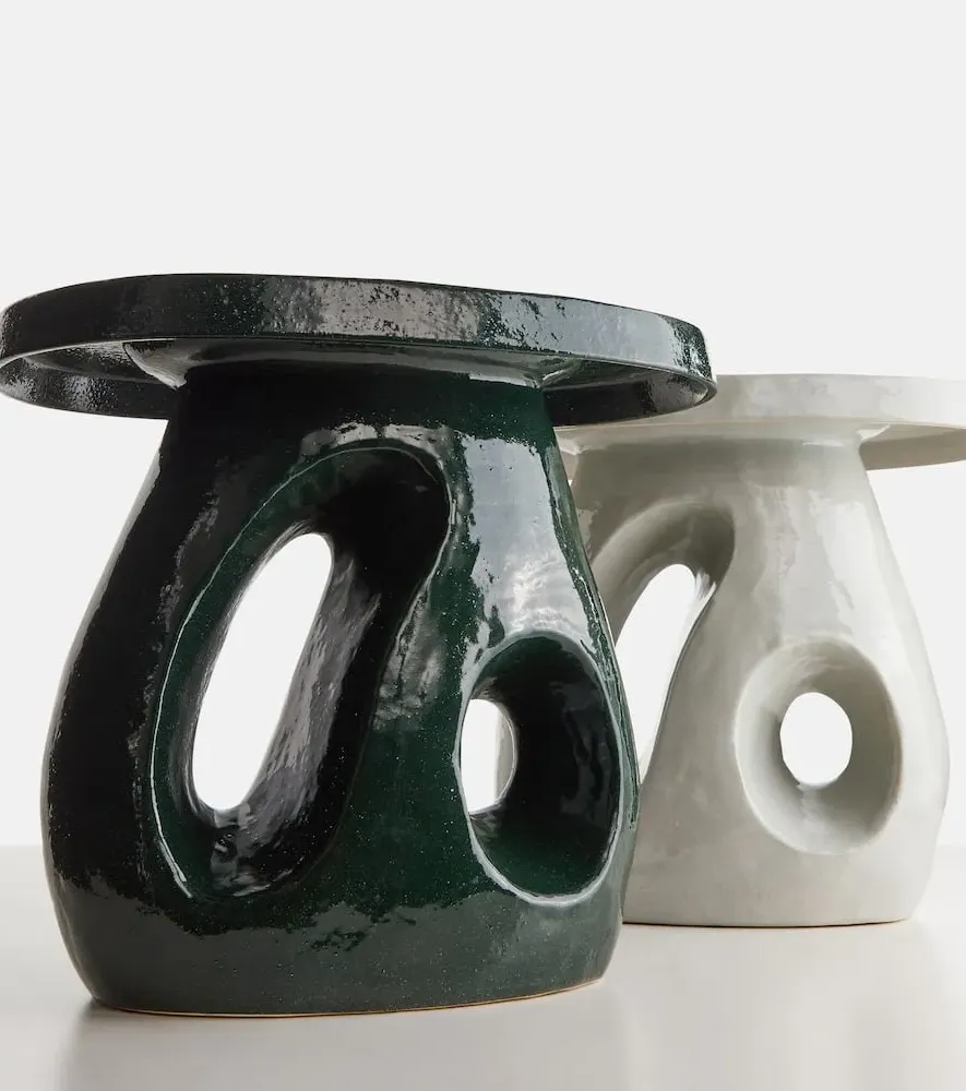 Ame 10 Side Table by Marie Michielssen - Green, Stoneware