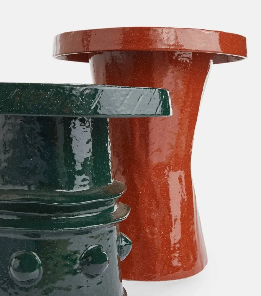 Caro Side Table by Marie Michielssen - Red, Stoneware