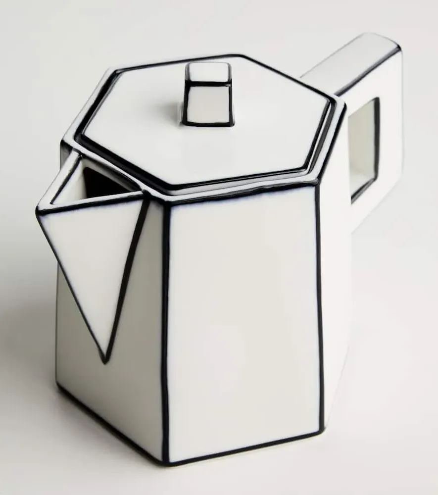 Carte Blanche Coffee Set by Annebet Philips - White, Porcelain