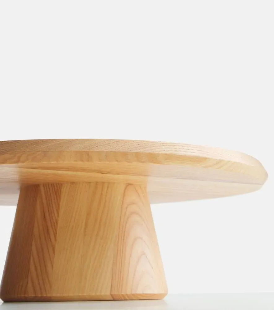 Dune 02 Wooden Cake Stand by Kelly Wearstler - Beige, Ash