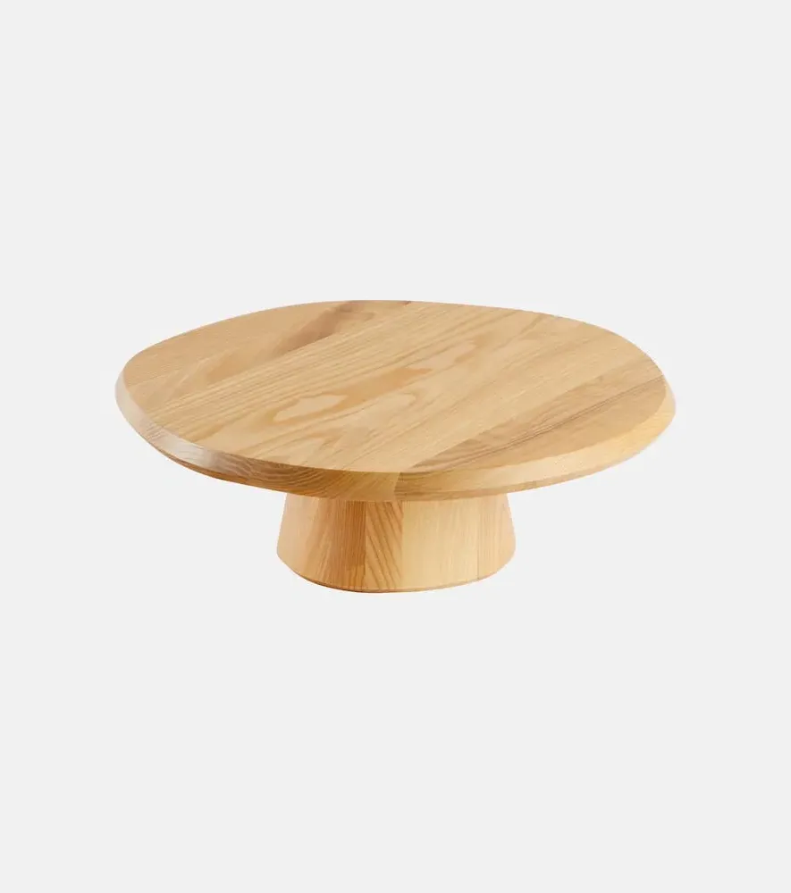 Dune 02 Wooden Cake Stand by Kelly Wearstler - Beige, Ash
