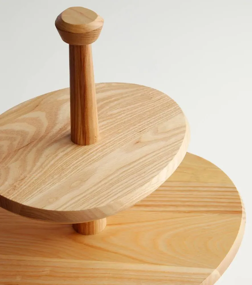 Dune Etagere 01 Stand by Kelly Wearstler - Beige, Ash Wood