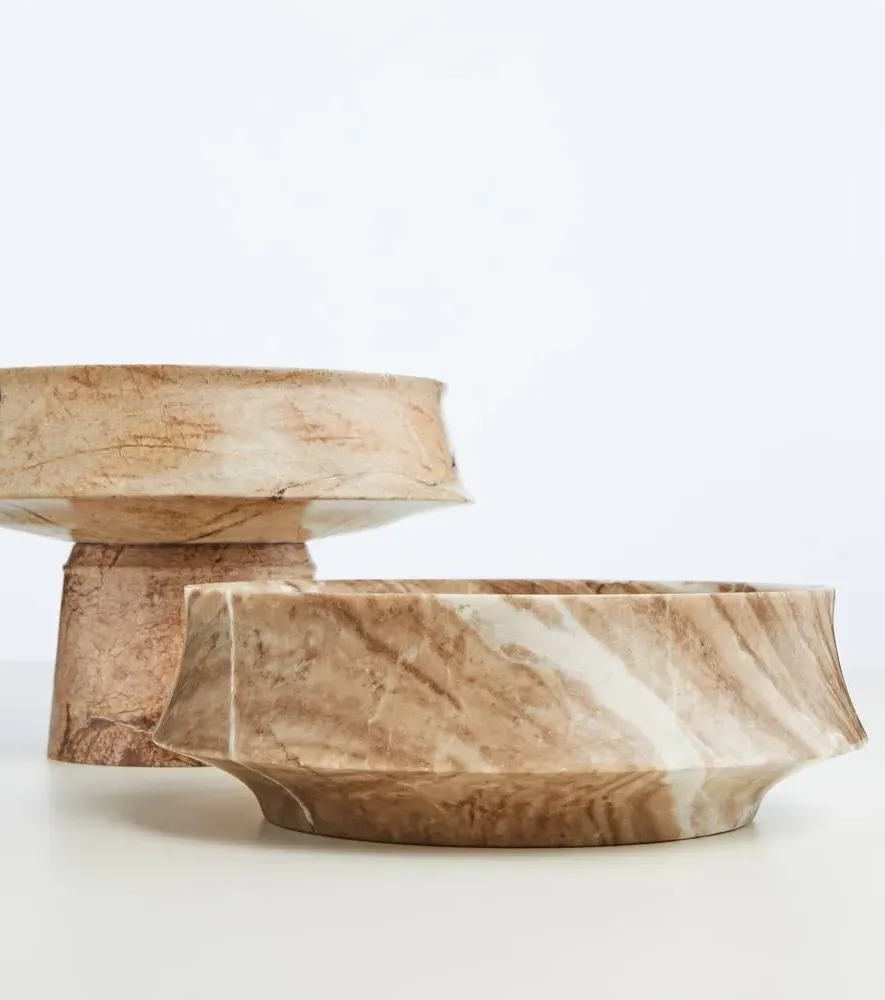 Dune Marble Stand by Kelly Wearstler - Gray
