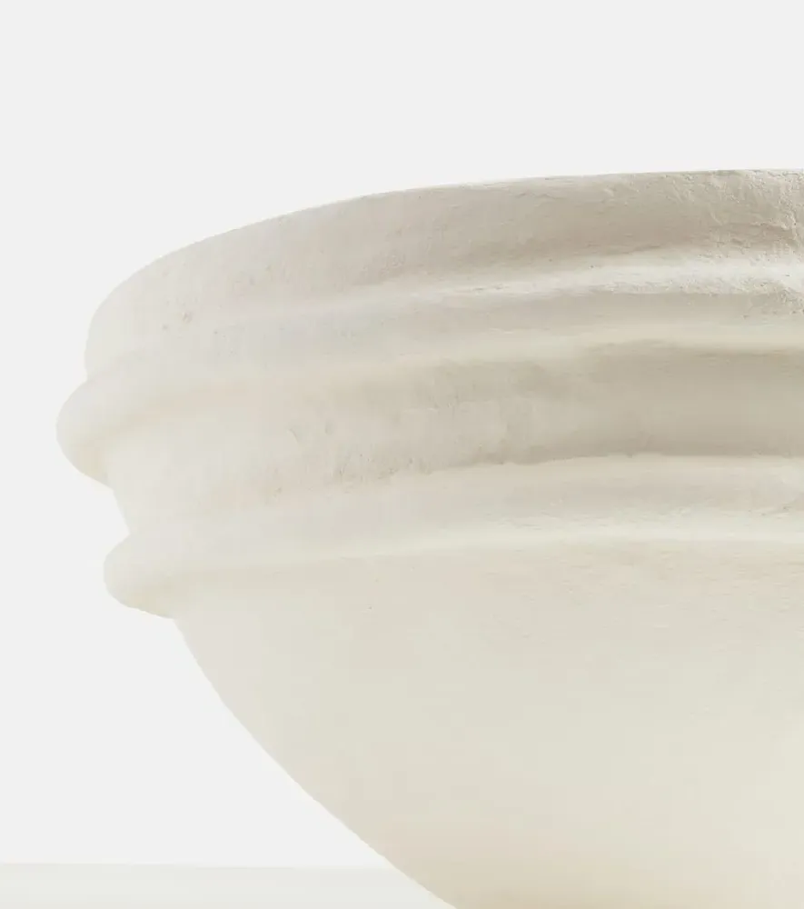 Earth Bowl by Marie Michielssen - White, Papier-Mâché