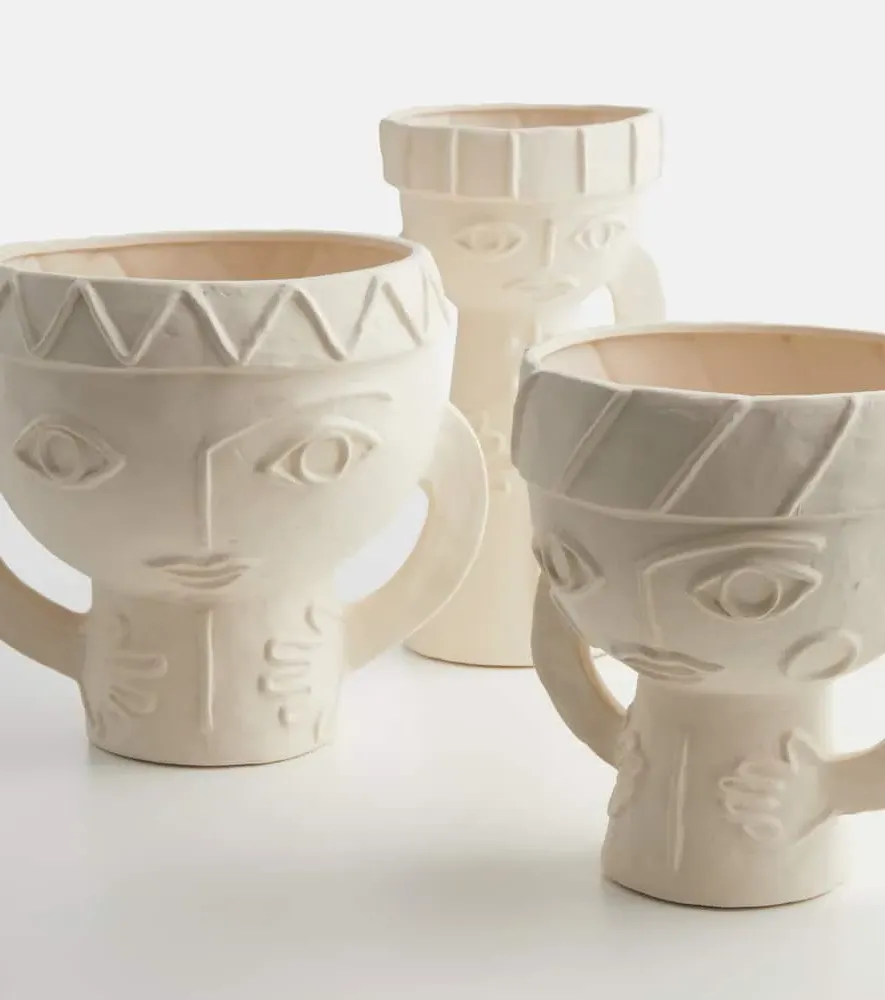 Les Femmes 02 Large Vase - Beige, Stoneware image