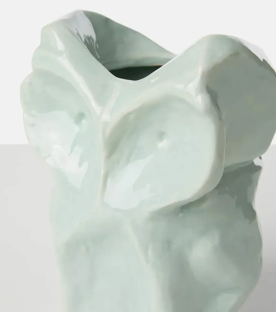 Marni After Midnight Owl Small Stoneware Vase - Blue image