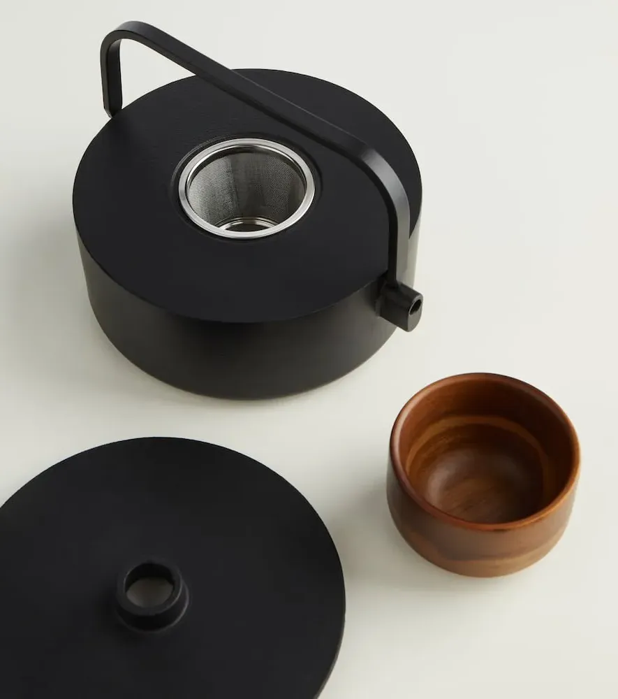 Utilise Objects Collage Tea Set - Black, Cast Iron