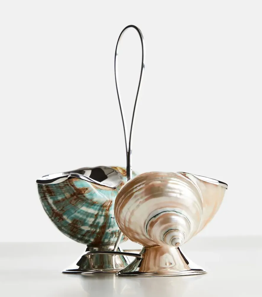 Shell Salt and Pepper Shakers - Sterling Silver by Mytheresa, alternate view