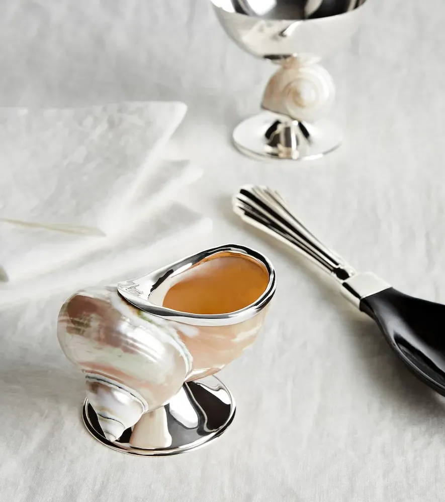 Shell Sugar Bowl - Sterling Silver, Turbo Imperialis Shell by Mytheresa, image 2