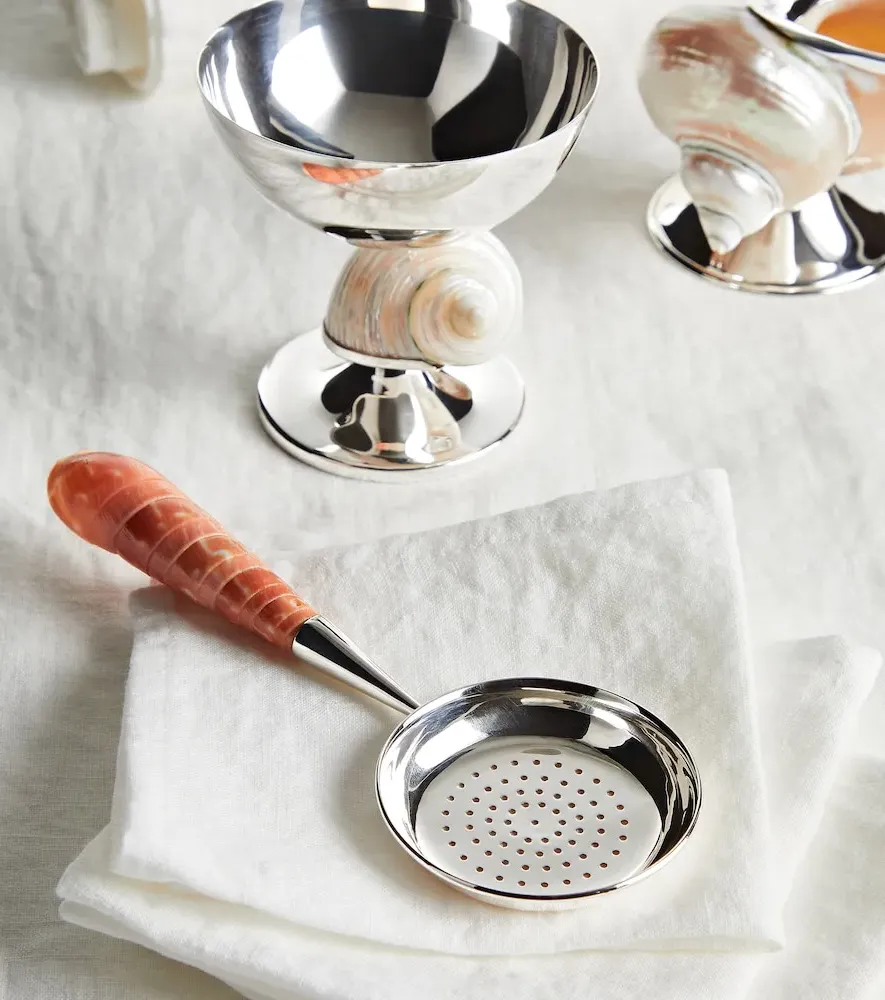 Spiralis Tea Strainer - Sterling Silver, Terebra Shell by Mytheresa, alternate view