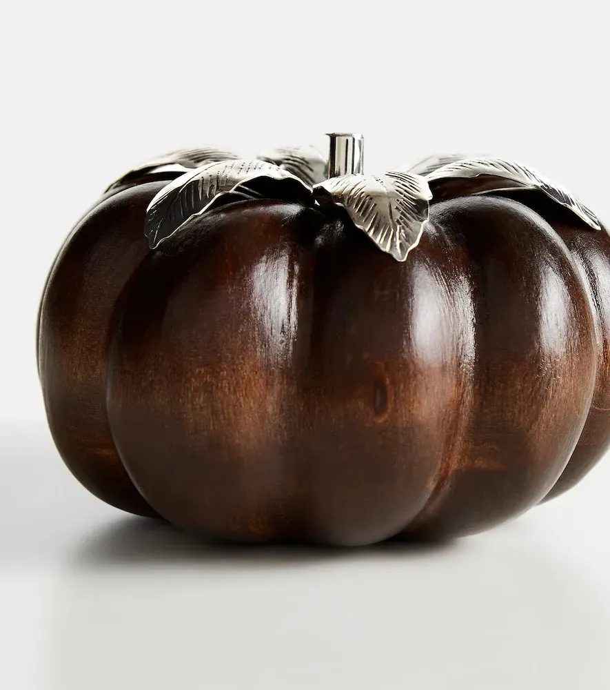 Wood Fruits Pumpkin Decorative Object - Silver, Wood by Mytheresa, alternate view
