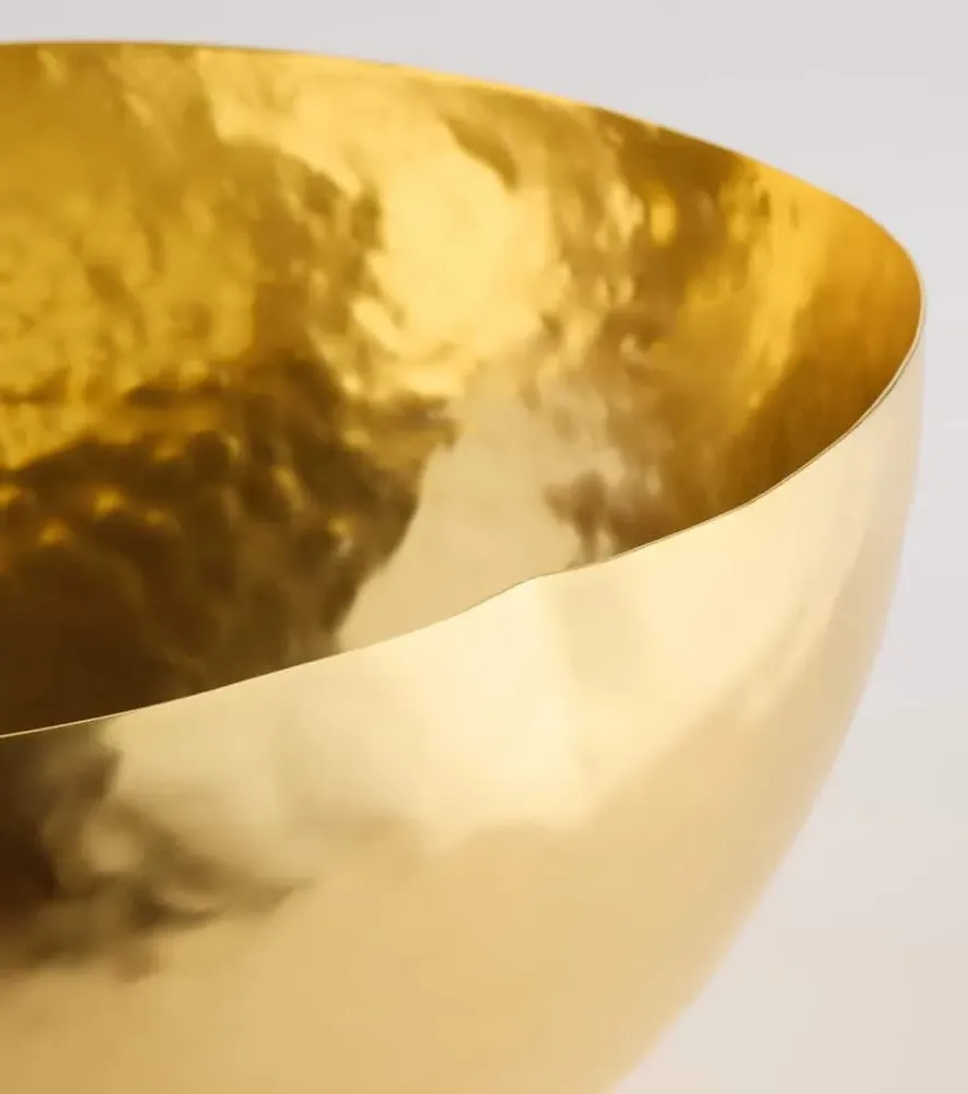 Bash Vessel Large Bowl - Gold, Brass image