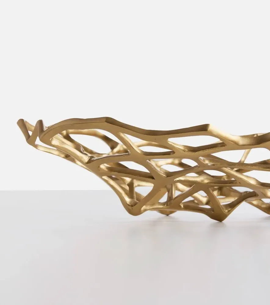 Bone Large Bowl - Gold, Brass