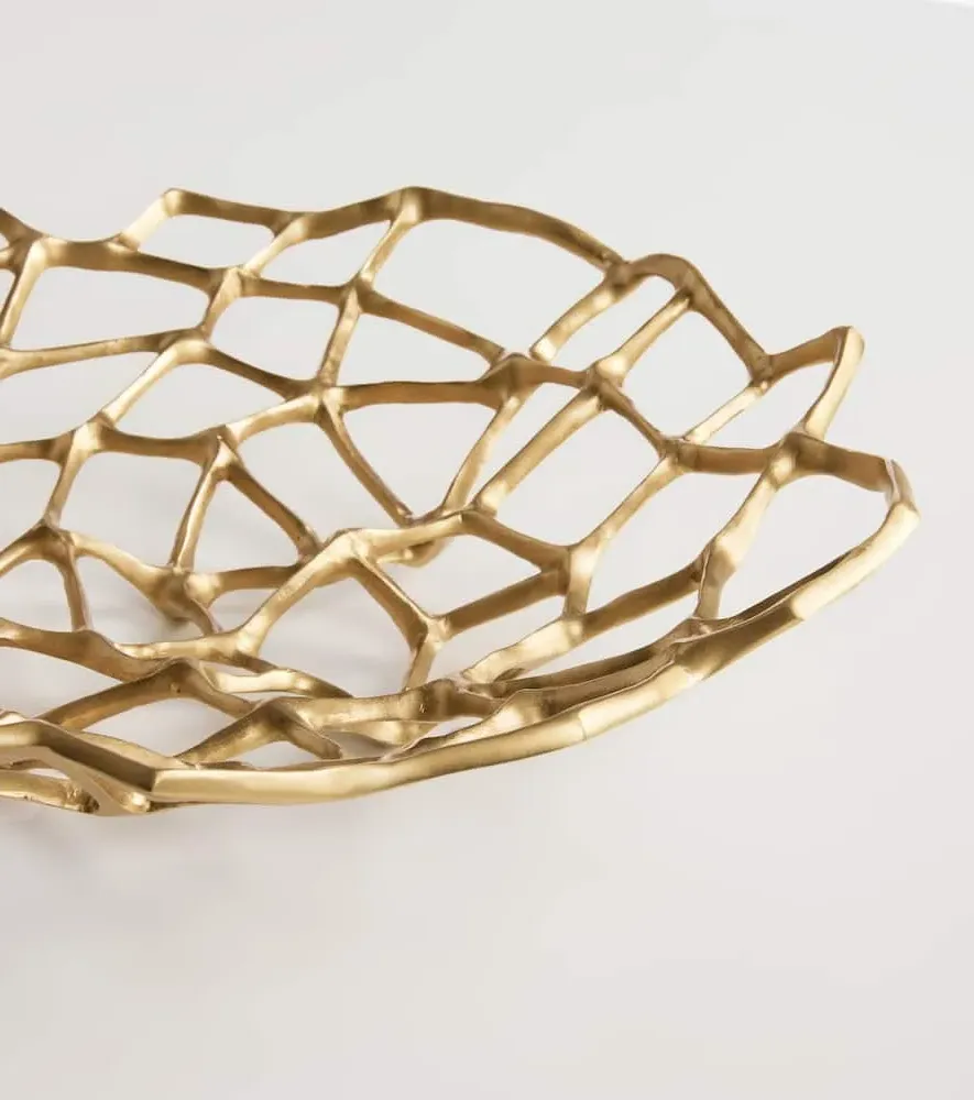 Bone Large Bowl - Gold, Brass image