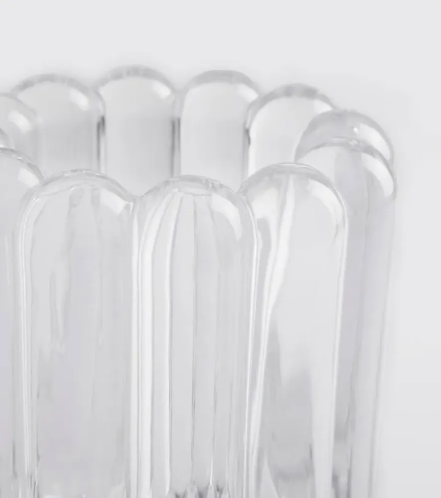 Press Medium Vase - Transparent, Crystal Glass