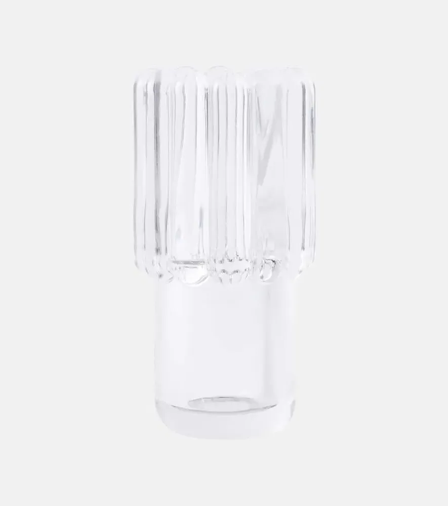 Press Medium Vase - Transparent, Crystal Glass