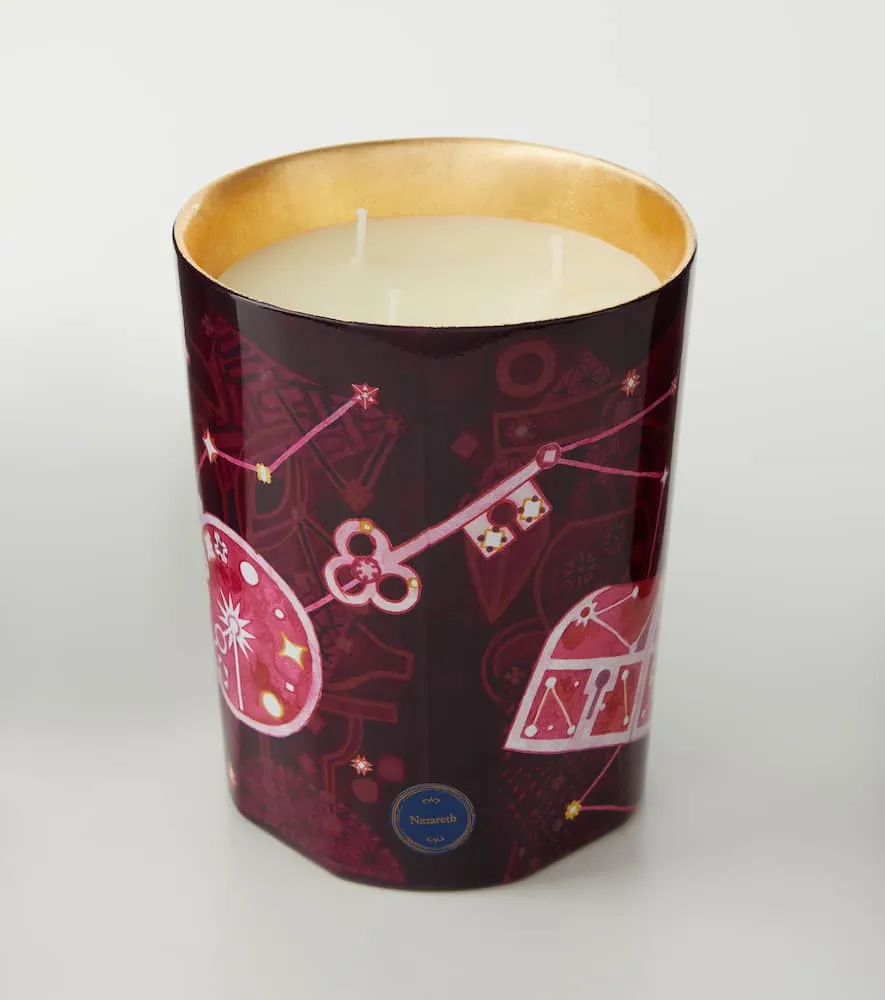 Nazareth Intermediate Scented Candle - Burgundy, Wax image