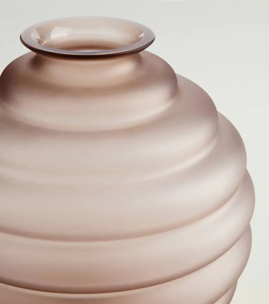 Deco Murano Glass Vase by Napoleone Martinuzzi - Brown