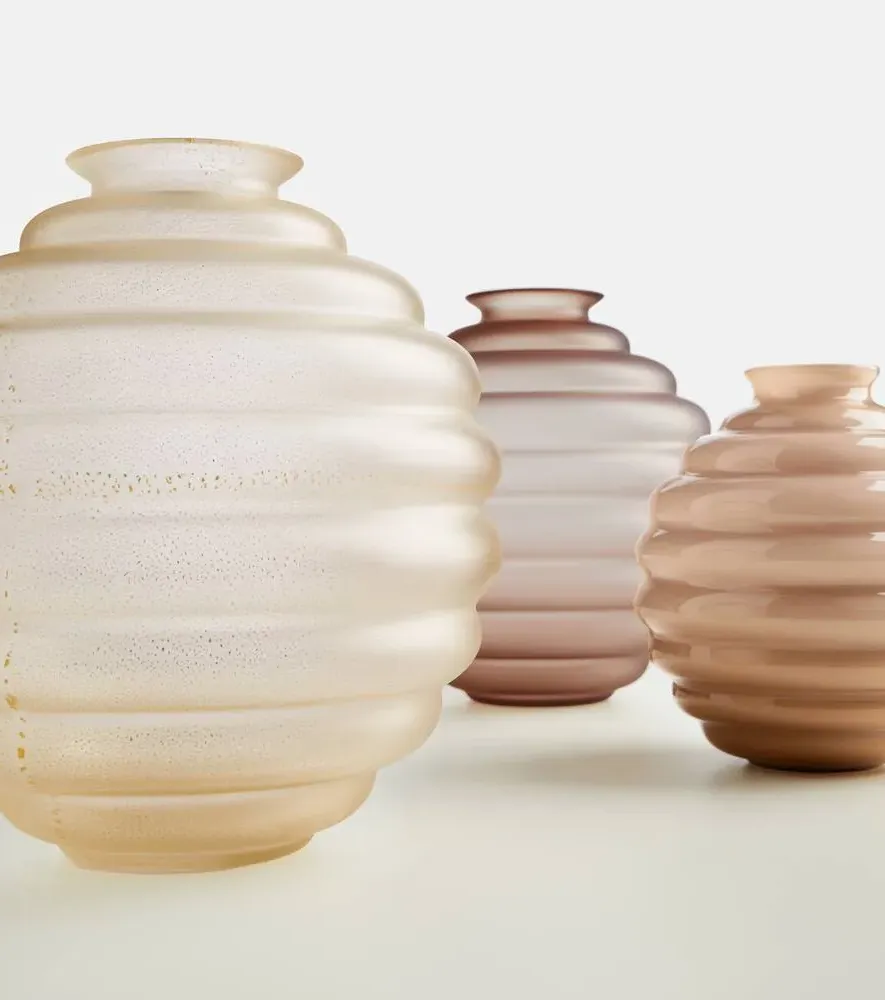 Deco Murano Glass Vase by Napoleone Martinuzzi - Brown