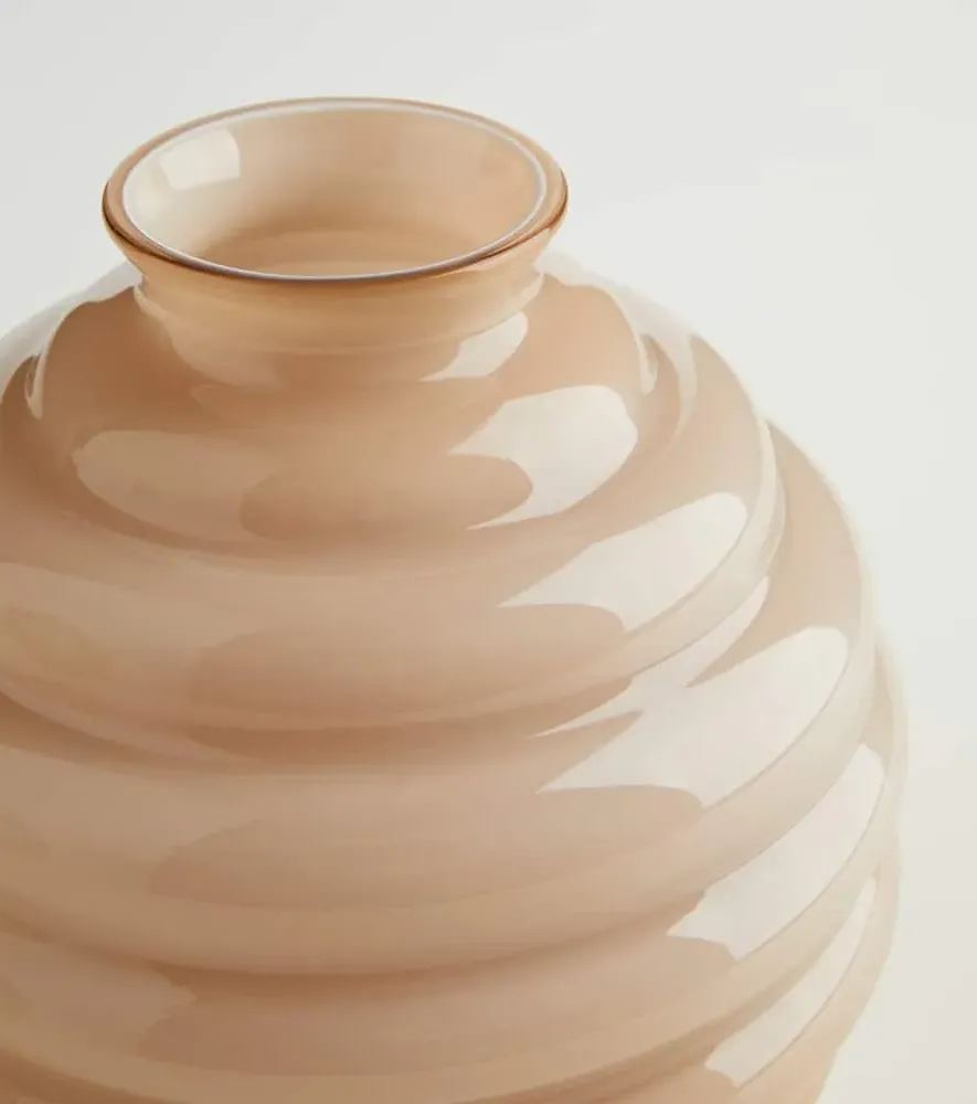 Deco Small Murano Glass Vase by Napoleone Martinuzzi - Beige image