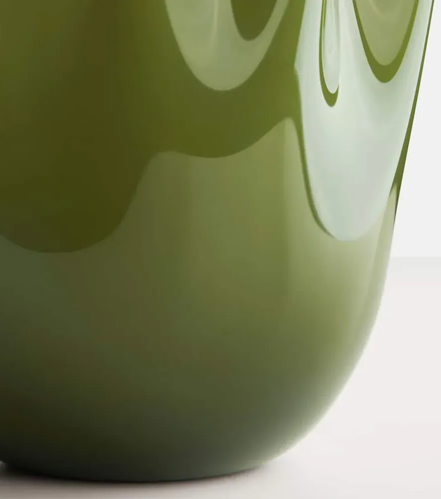 Fazzoletto Murano Glass Vase - Green